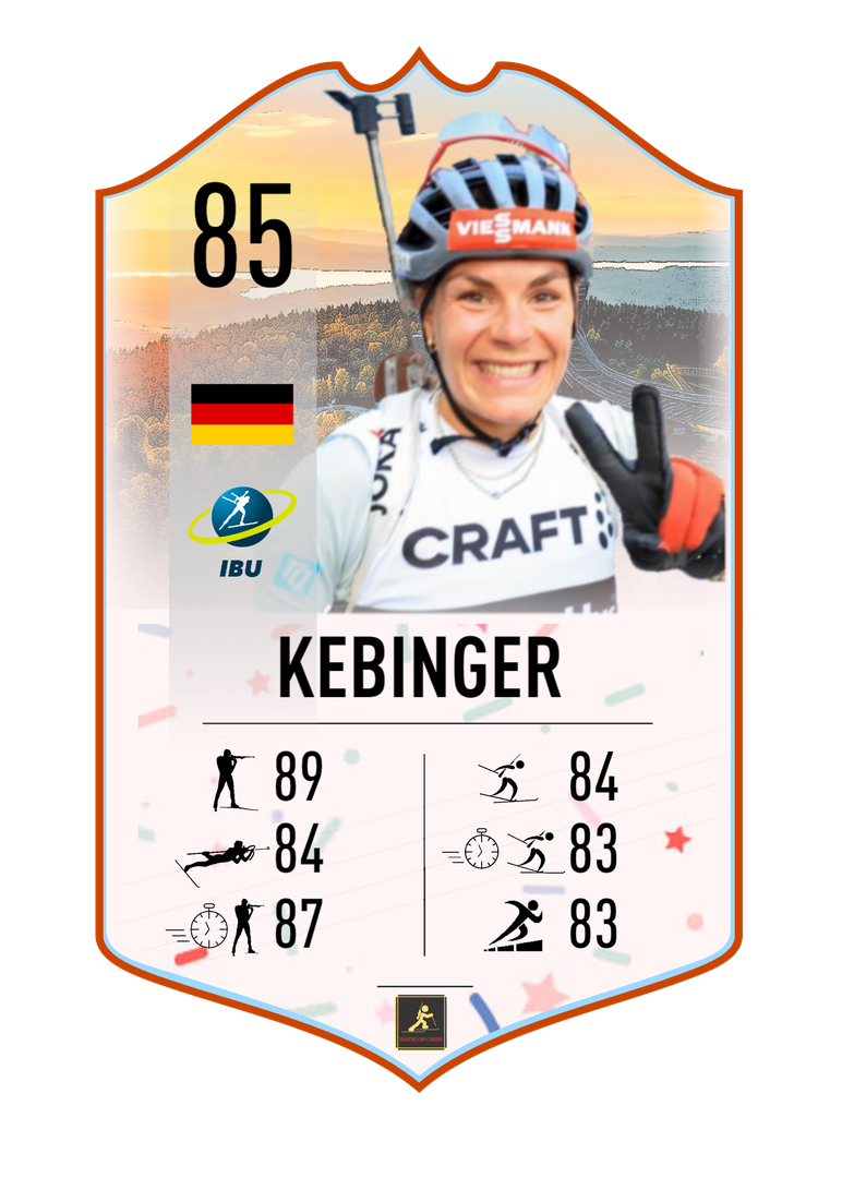 Hanna Kebinger - Summer Star - Winner of the women mass start at Blink Festival 2023 - Biathlon Cards